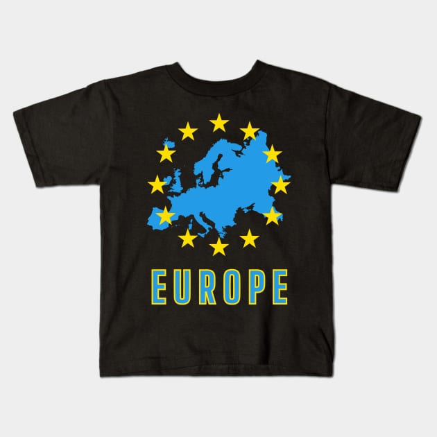 Europe Kids T-Shirt by sirazgar